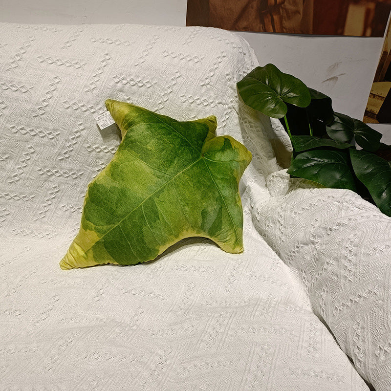 Tropical Leaf Shaped Cushion