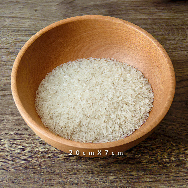 Solid Wood Serving Bowl for Salad & Fruit