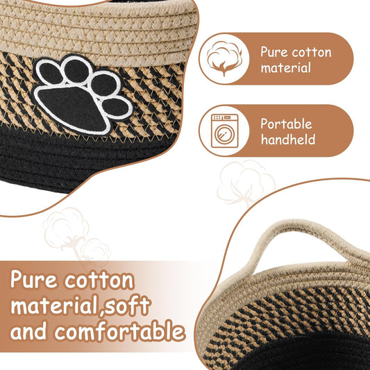 Boho Woven Pet Toy Basket