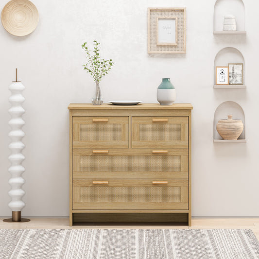 Havana Natural Rattan Storage Console