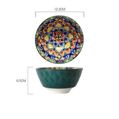 Bohemian Mandala Ceramic Bowl