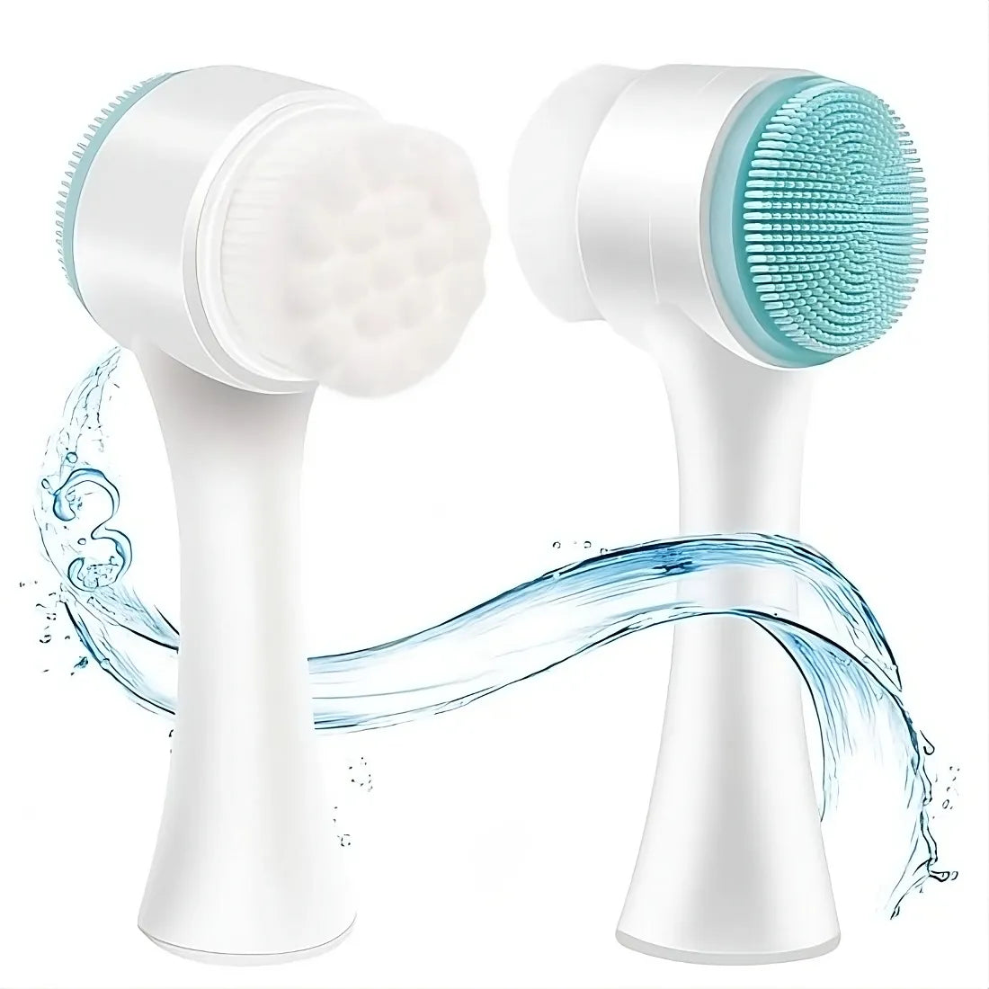 2-in-1 Double-Sided Silicone Face Brush