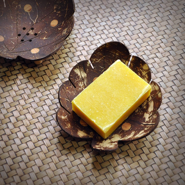 Handcrafted Coconut Shell Soap Dish – Natural Artisan Soap Holder