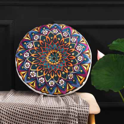 Bohemian Round Floor Cushion Meditation Mat