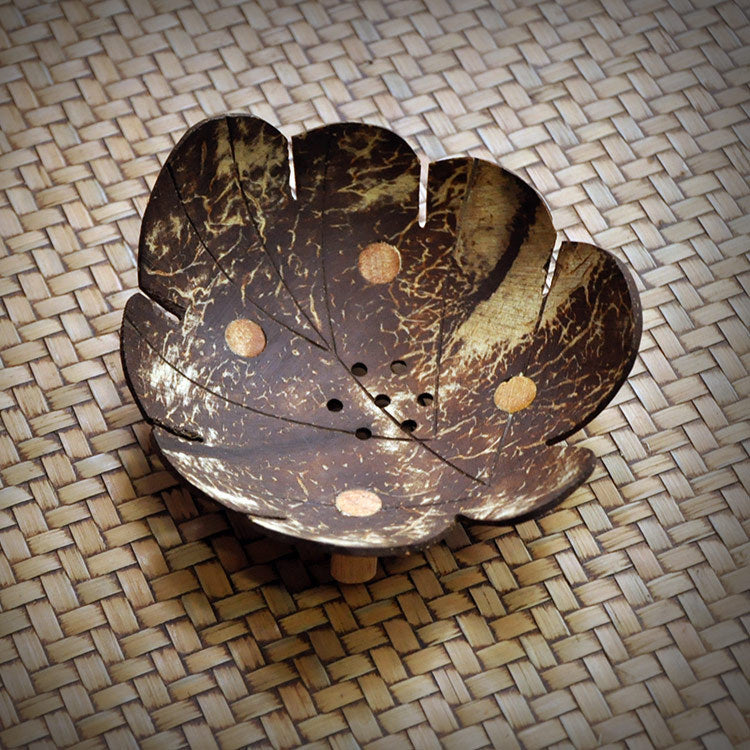 Handcrafted Coconut Shell Soap Dish – Natural Artisan Soap Holder