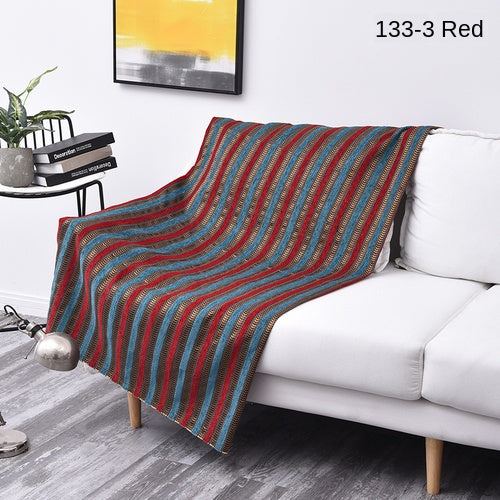 Artisan Boho Chenille Sectional Sofa Throw & Protector