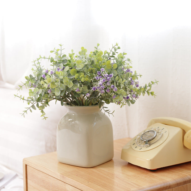 Silk Eucalyptus Decorative Stems – Botanical Faux Greenery