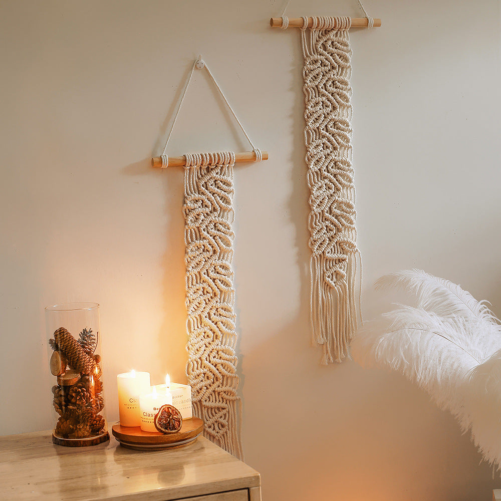Handwoven Boho Cotton Macramé Wall Hanging