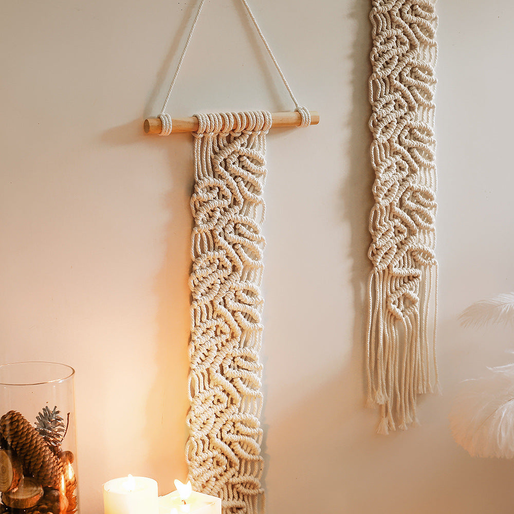 Handwoven Boho Cotton Macramé Wall Hanging