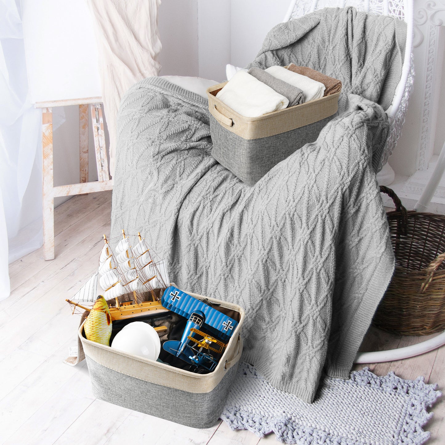 The Kyoto Minimalist Linen Bin