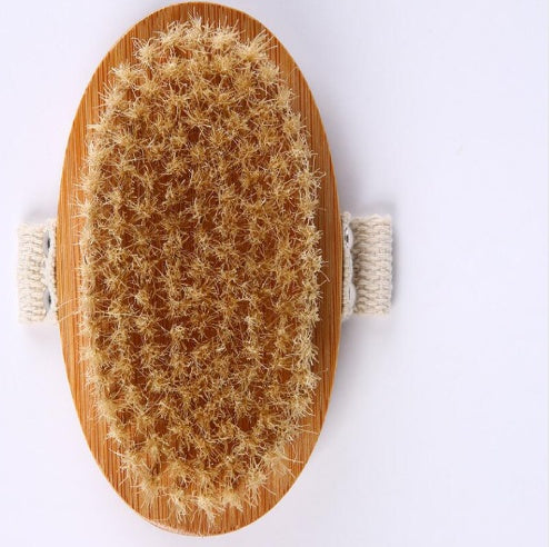 Eco Bamboo Dry Brushing Body Brush with Detachable Long Handle