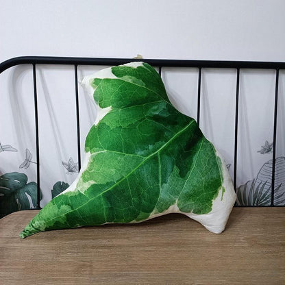 Tropical Leaf Shaped Cushion