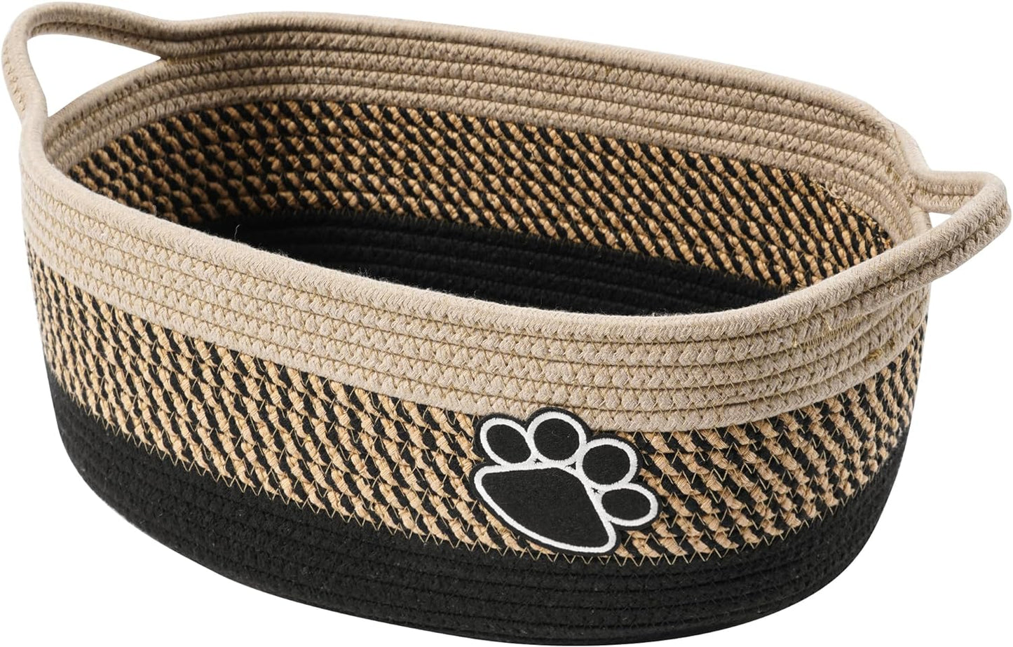 Boho Woven Pet Toy Basket