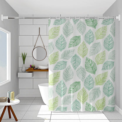Tropical Banana Leaf Waterproof Shower Curtain