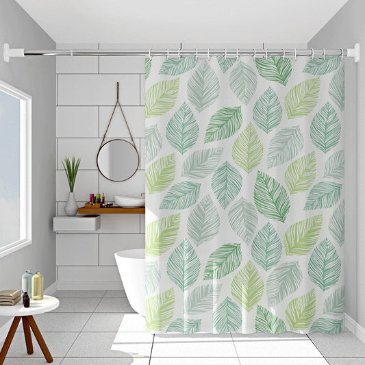 Island Oasis Banana Leaf Waterproof Shower Curtain