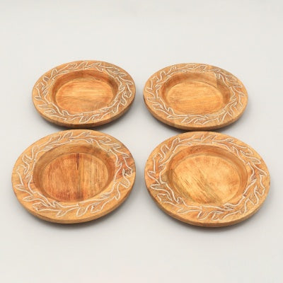 Artisan Handcrafted 13-Inch Wooden Charger Plate