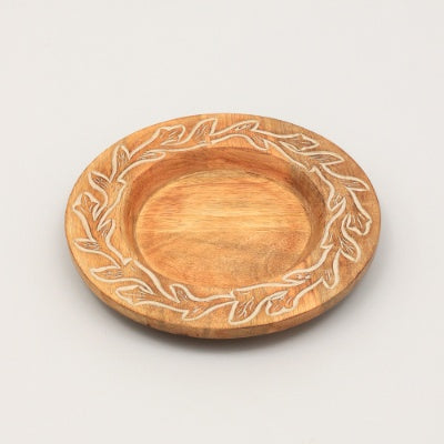 Artisan Handcrafted 13-Inch Wooden Charger Plate