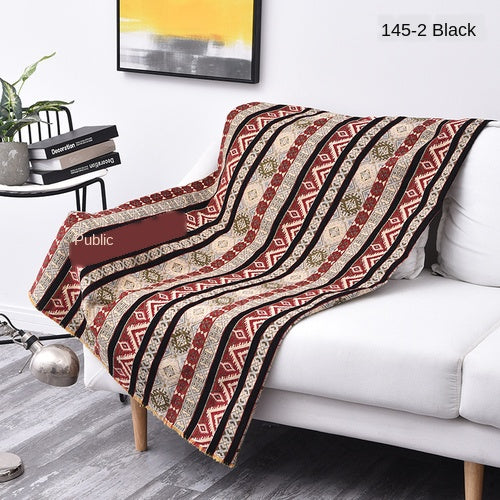 Artisan Boho Chenille Sectional Sofa Throw & Protector