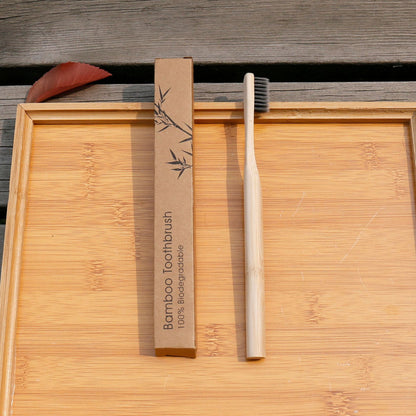 EcoPure Bamboo Charcoal Toothbrush – Sustainable Soft-Bristle Oral Care Brush