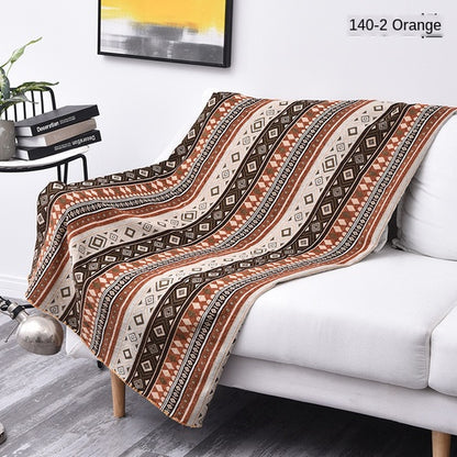 Artisan Boho Chenille Sectional Sofa Throw & Protector