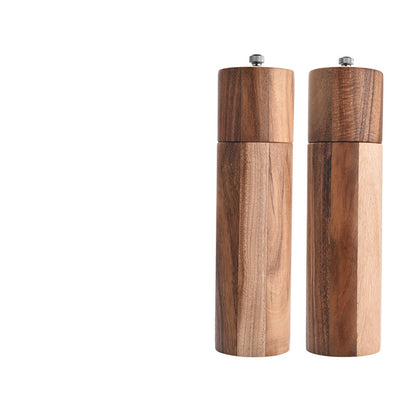 Acacia Wood Salt & Pepper Grinder – Manual Spice Mill with Ceramic Core