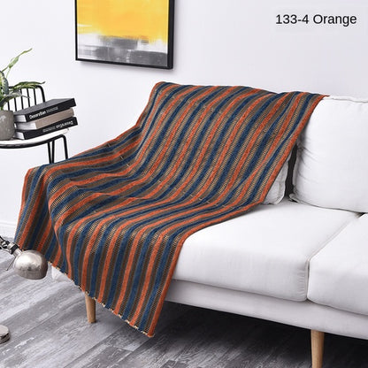 Artisan Boho Chenille Sectional Sofa Throw & Protector