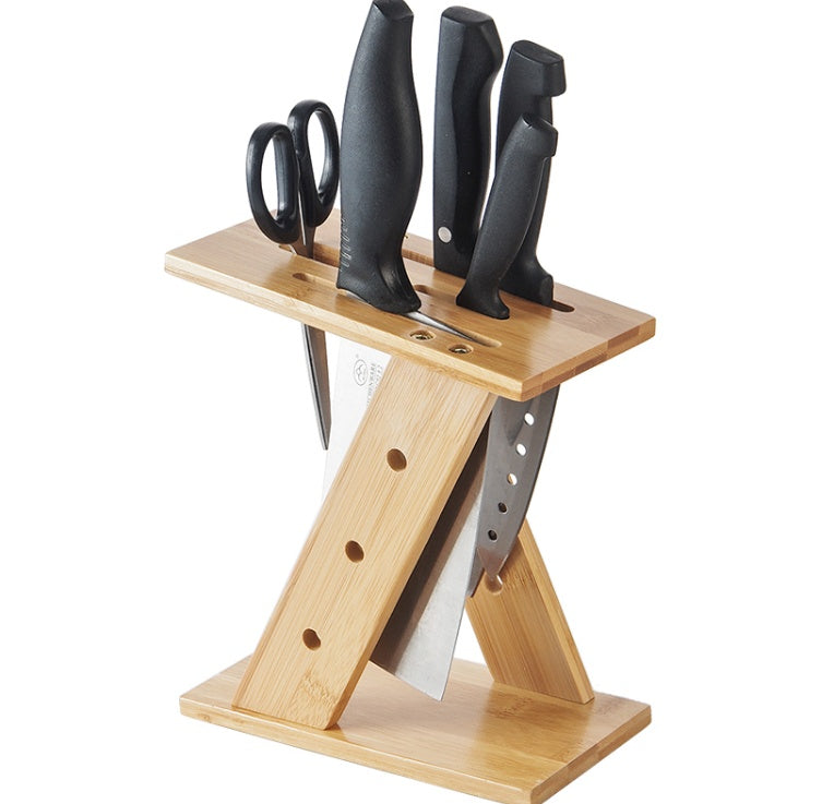 Bamboo Knife Stand & Holder