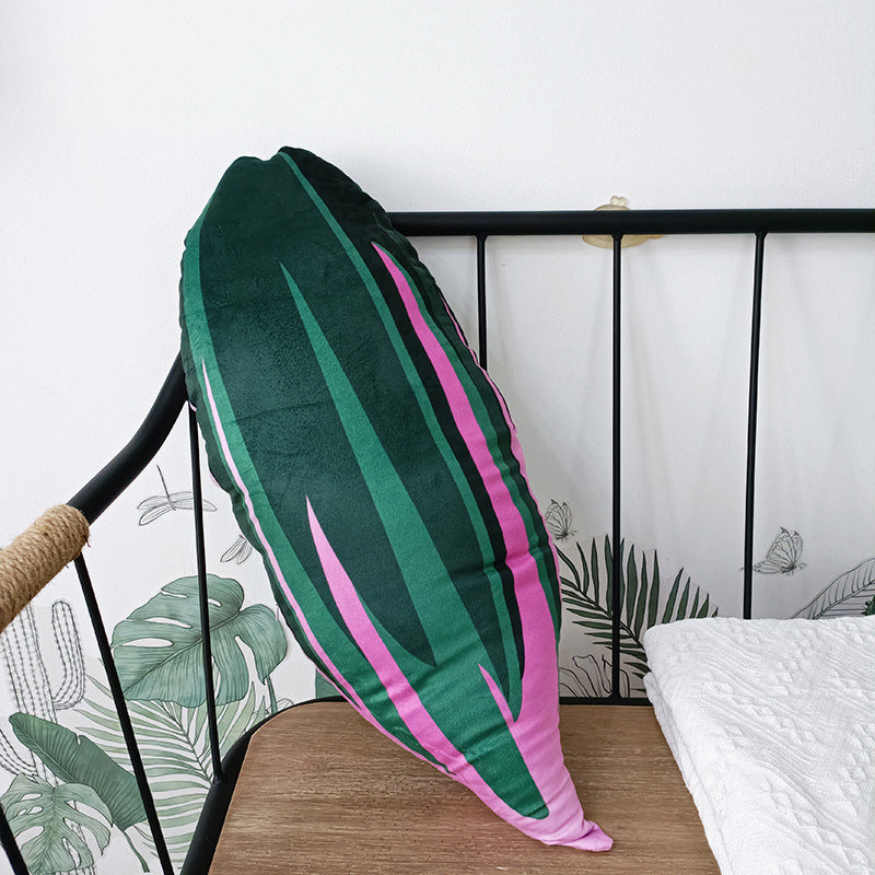 Tropical Leaf Shaped Cushion