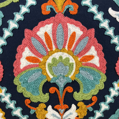 Embroidered Boho Pillowcase