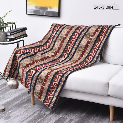 Artisan Boho Chenille Sectional Sofa Throw & Protector