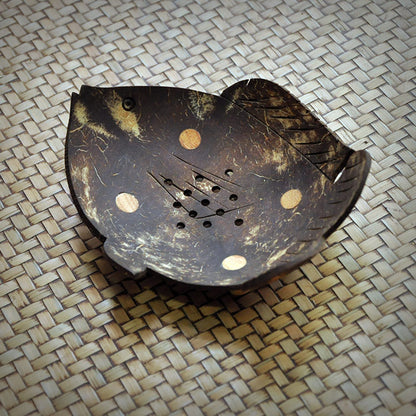 Handcrafted Coconut Shell Soap Dish – Natural Artisan Soap Holder