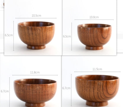 Acacia Wood Serving Bowl – Minimalist Round Kitchen & Table Bowl
