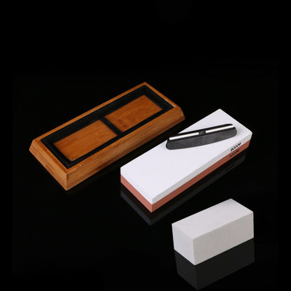 Professional Dual-Grit Whetstone Knife Sharpening Kit (3000/8000 Water Stone System)