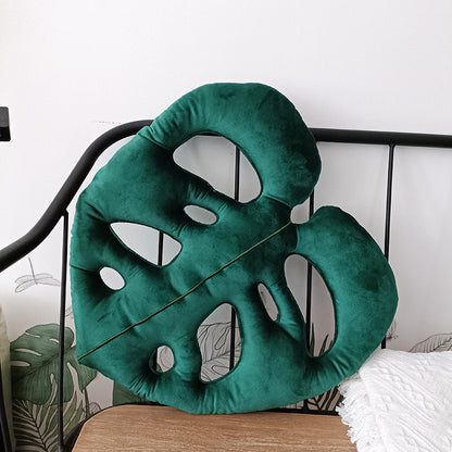 Tropical Leaf Shaped Cushion