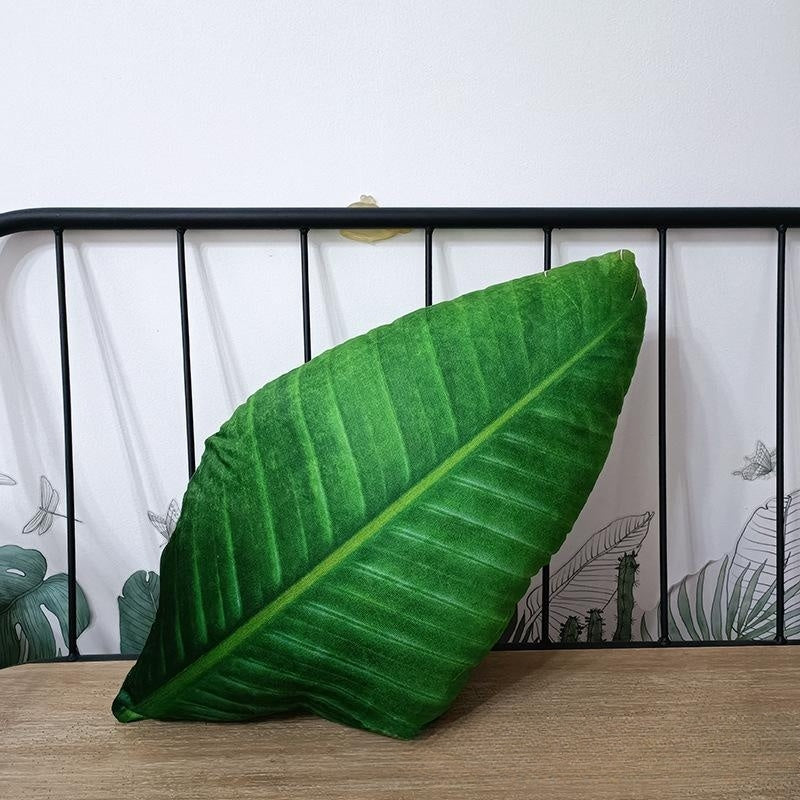 Tropical Leaf Shaped Cushion