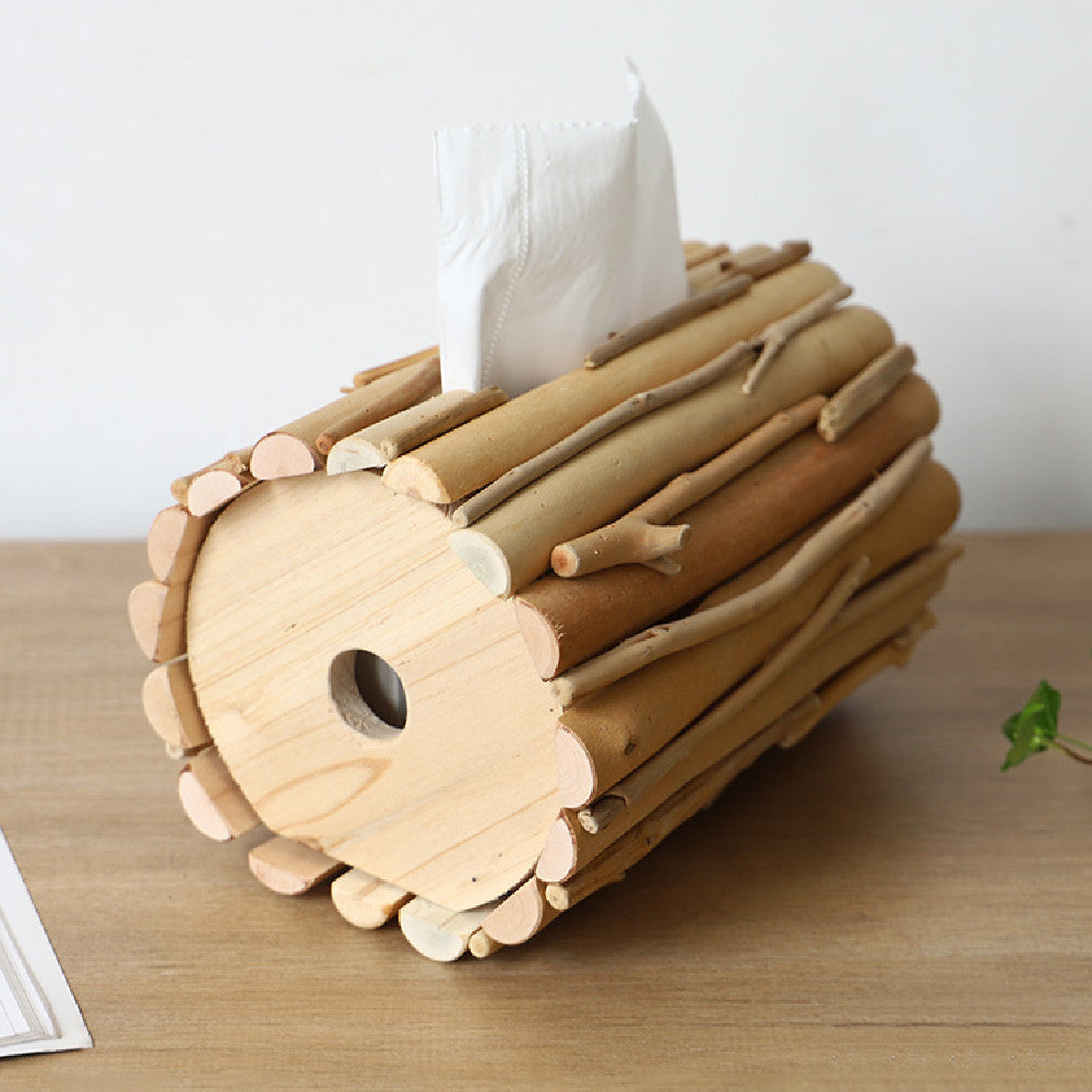 Artisan Wooden Tabletop Paper Roll Holder