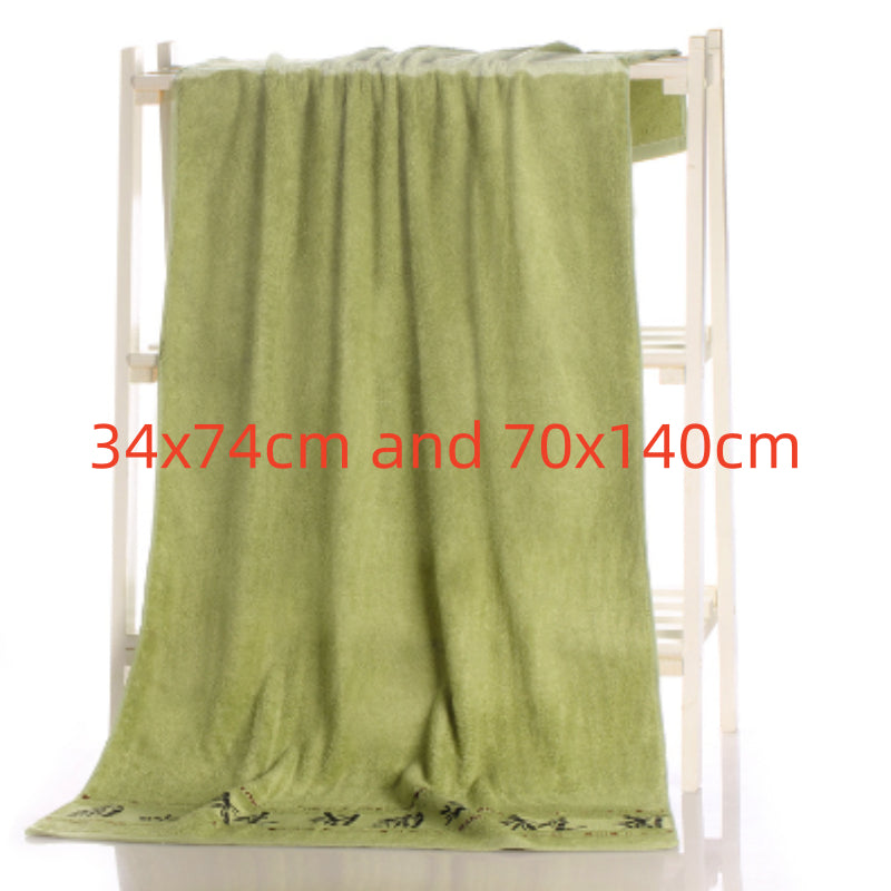 EcoSoft Bamboo Charcoal Bath Towel – Ultra Absorbent Quick-Dry Spa Towel