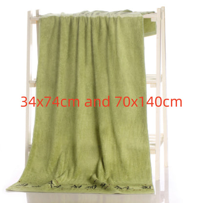 EcoSoft Bamboo Charcoal Bath Towel – Ultra Absorbent Quick-Dry Spa Towel