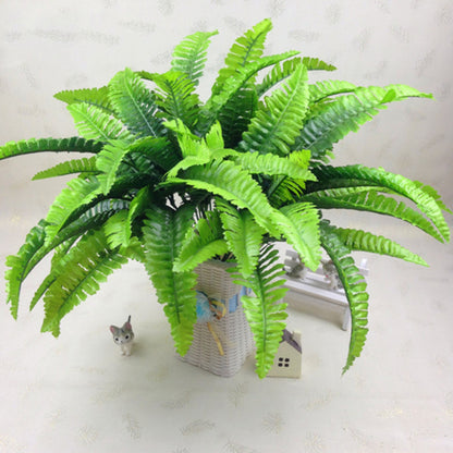Lush Botanical Artificial Fern Bush – Realistic Tabletop Greenery Decor