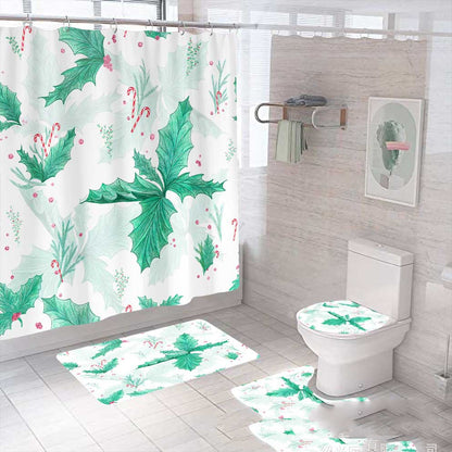 Lush Tropical Leaf Waterproof Shower Curtain