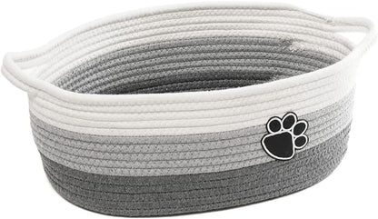 Boho Woven Pet Toy Basket