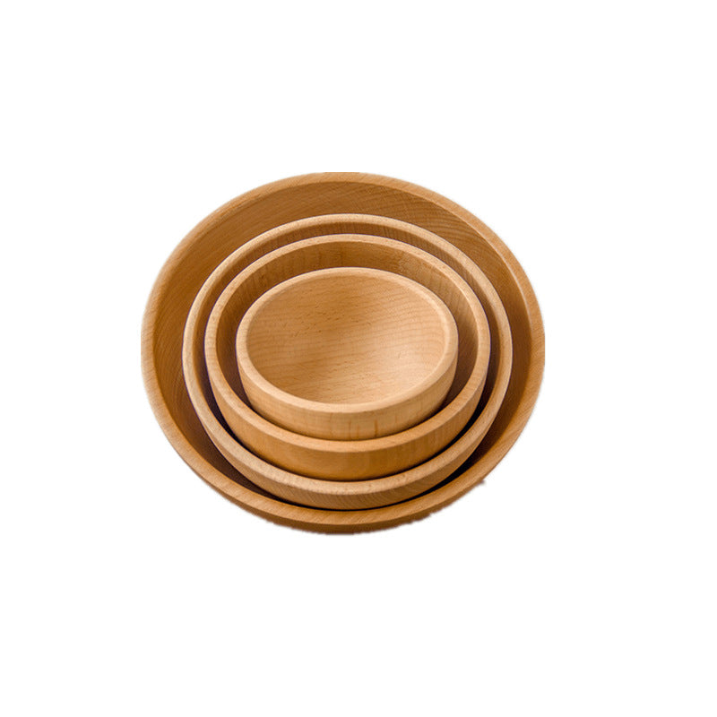 Solid Wood Serving Bowl for Salad & Fruit