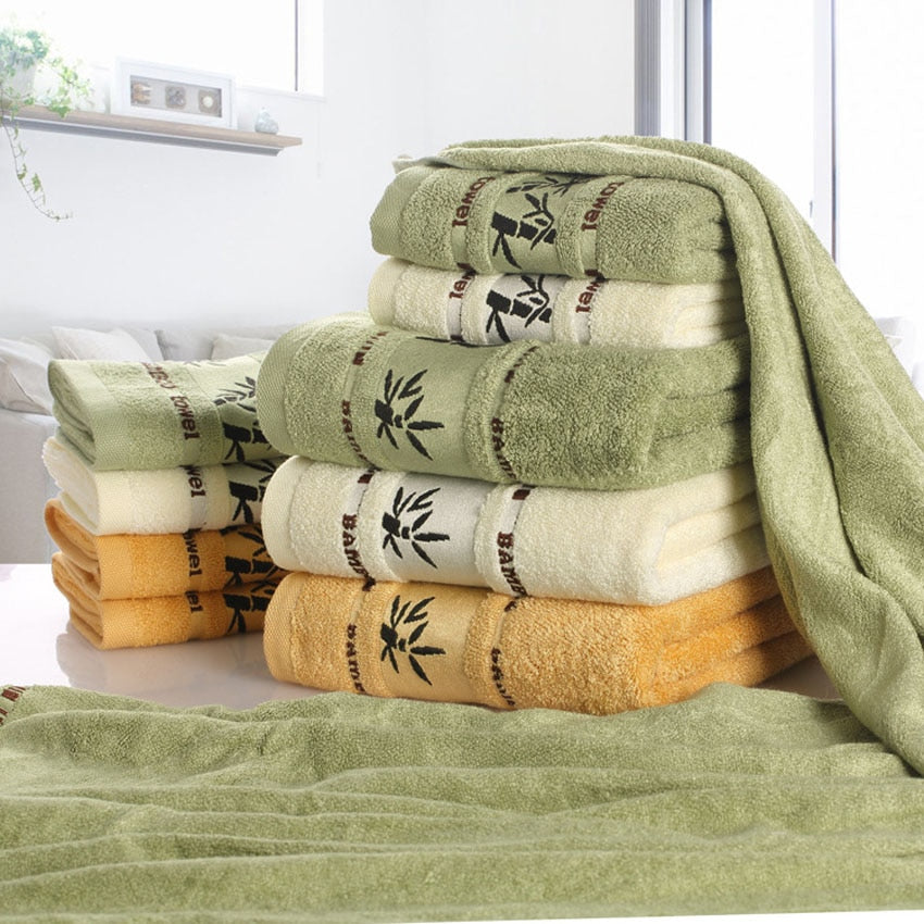 EcoSoft Bamboo Charcoal Bath Towel – Ultra Absorbent Quick-Dry Spa Towel