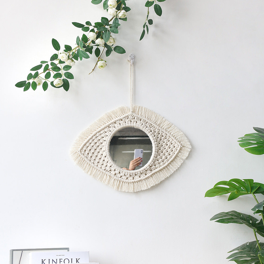 Boho Macramé Cotton Wall Hanging – Handwoven Decorative Tapestry