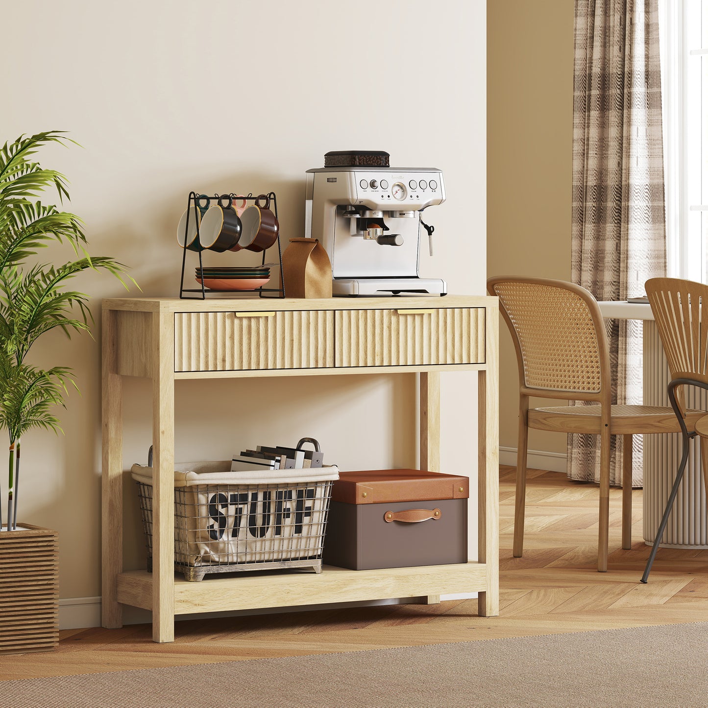 The Flute & Frame Narrow Console