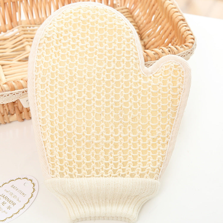 PureNature Eco Jute Exfoliating Bath Glove – Natural Body Scrub & Spa Shower Mitt