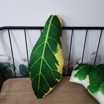 Tropical Leaf Shaped Cushion
