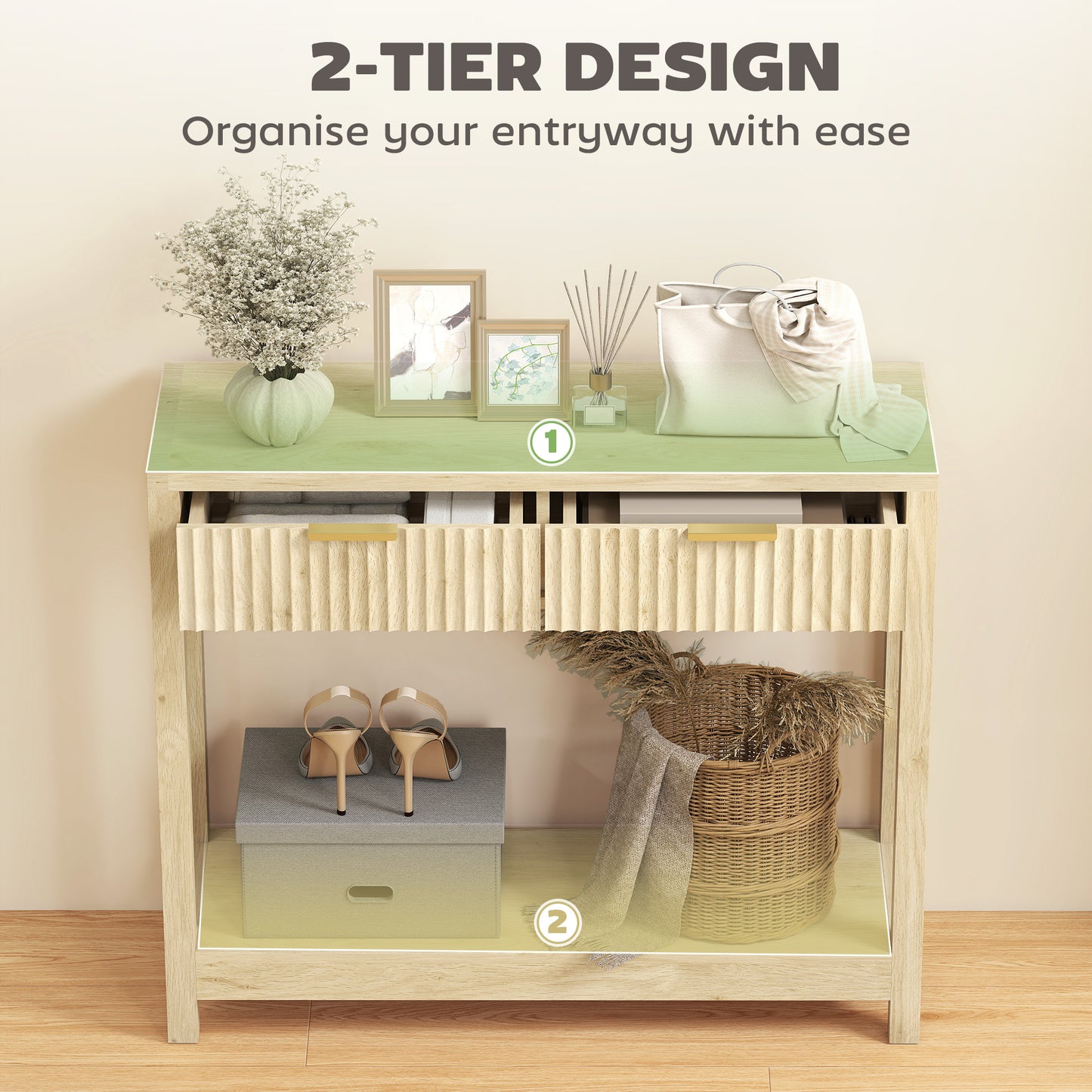 The Flute & Frame Narrow Console