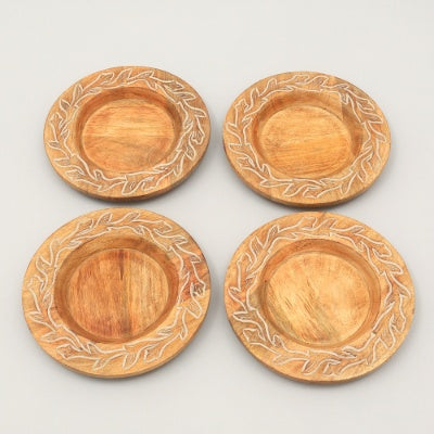 Artisan Handcrafted 13-Inch Wooden Charger Plate