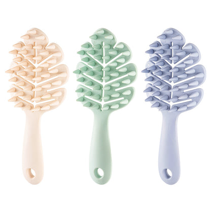 Tropical Leaf Scalp Massage Brush